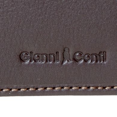 Кошелёк мужской Gianni Conti из натуральной кожи 587041-dark brown