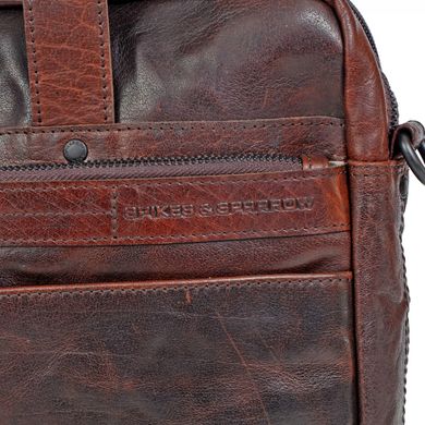 Сумка-портфель с отделением для ноутбука Spikes & Sparrow из натуральной кожи 9937101