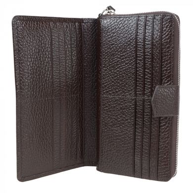 Барсетка гаманець Petek з натуральної шкіри 707-46b-02 коричнева