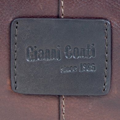 Рюкзак Gianni Conti з натуральної шкіри із відділенням під ноутбук 4072577-brown