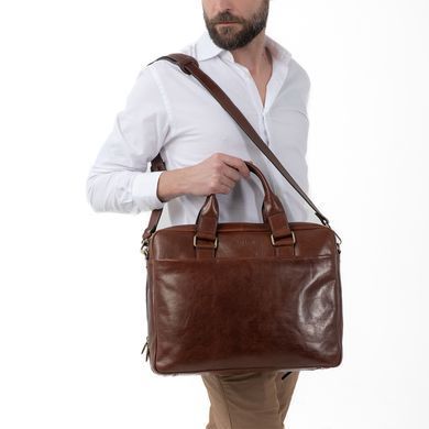 Сумка-портфель Gianni Conti з натуральної шкіри 9401295-brown