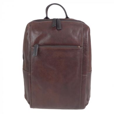Рюкзак Gianni Conti з натуральної шкіри із відділенням під ноутбук 4072577-brown