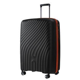 Валіза з поліпропілену Urban V&VTravel на 4 здвоєних колесах tr-8026-75-black