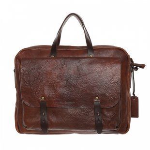 Сумка-портфель Chiarugi из натуральной кожи 54635-1 коричневая