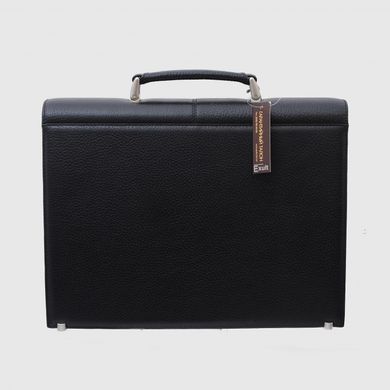 Класичний портфель Petek з натуральної шкіри 791-46b-01 чорний