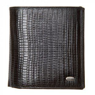 Кошелёк мужской Petek из натуральной кожи 280-041-01 чёрный