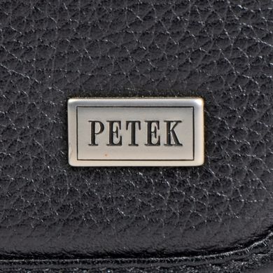 Борсетка Petek из натуральной кожи 3851-046-01 чёрный