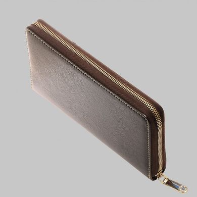 Барсетка-гаманець Neri Karra з натуральної шкіри 0954nb.03.63 темно коричнева