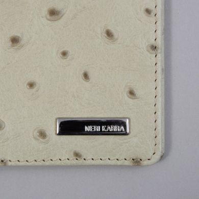 Обкладинка для паспорта з натуральної шкіри Neri Karra 0040.1-07.48 бежева