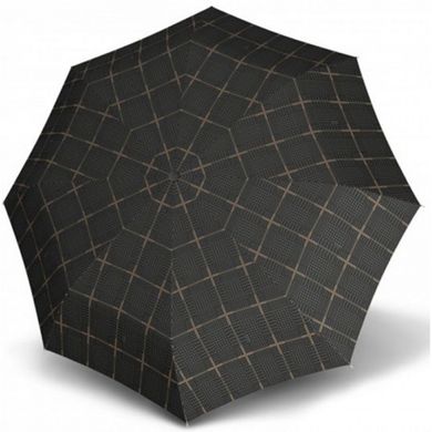 Зонт складной автомат Knirps T.200 Medium Duomatic kn9532017054 принт коричнево-черный