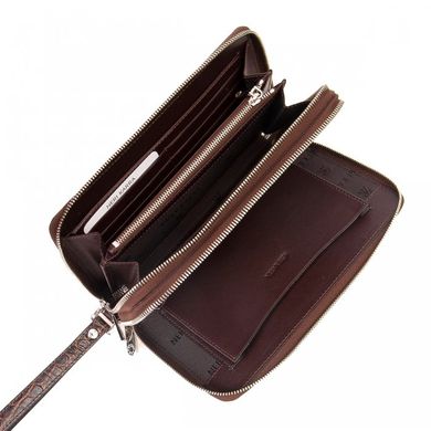 Барсетка-гаманець з натуральної шкіри Neri Karra 0948.2-36.02 коричневий