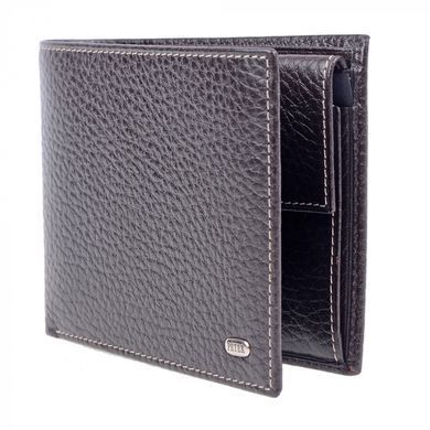 Кошелёк мужской Petek из натуральной кожи 137-46b-kd2 тёмно-коричневый