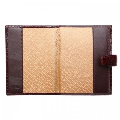 Обложка комбинированная для паспорта и прав Petek из натуральной кожи 595-091-03 коричневая