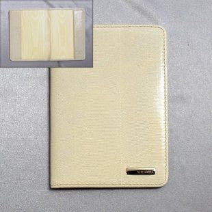 Обкладинка для паспорта Neri Karra з натуральної шкіри 0040.cream-1
