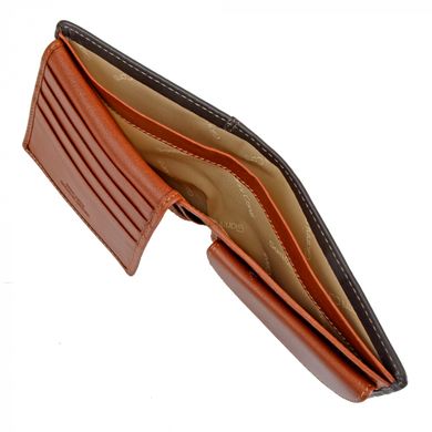 Гаманець чоловічий Gianni Conti з натуральної шкіри 587750-dark brown/leather