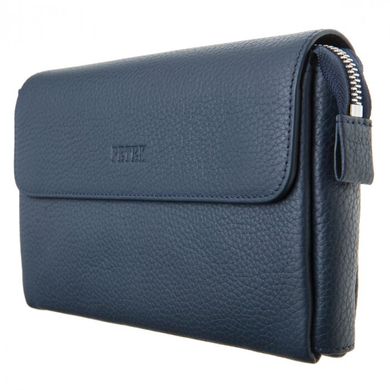 Борсетки гаманець Petek з натуральної шкіри 703-46d-08 синя
