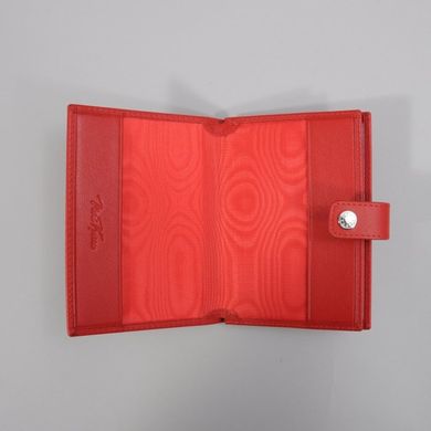Обкладинка комбінована для паспорта та прав з натуральної шкіри Neri Karra 0031.01.25 червоний