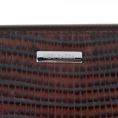 Барсетка-кошелёк из натуральной кожи Neri Karra 0948.1-32.49 коричневая