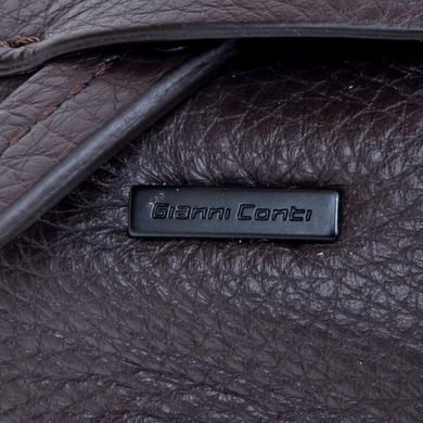 Сумка на пояс Gianni Conti з натуральної шкіри 1815173-dark brown