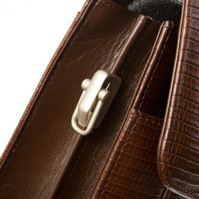 Класичний портфель Petek з натуральної шкіри 891/3-041-02 коричневий
