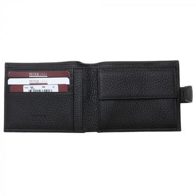 Кошелёк мужской Petek из натуральной кожи 102-234-01 чёрный