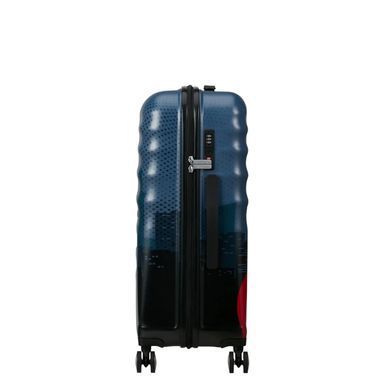 Дитяча пластикова валіза Wavebreaker Marvel Captain America City American Tourister на 4 здвоєних колесах 31c*03020
