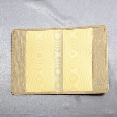 Обкладинка для паспорта з натуральної шкіри Neri Karra 0040.cream-3