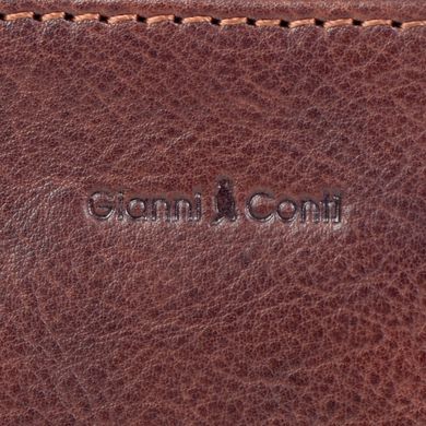 Барсетка кошелек Gianni Conti из натуральной кожи 912201-dark brown