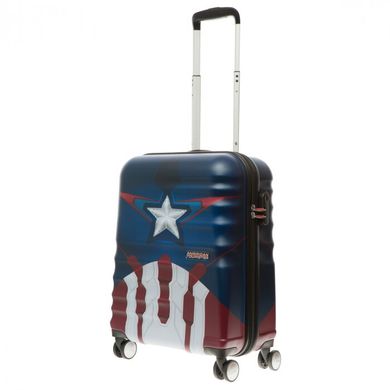 Детский чемодан из abs пластика на 4 сдвоенных колесах Wavebreaker Marvel Captain America American Tourister 31c.022.002