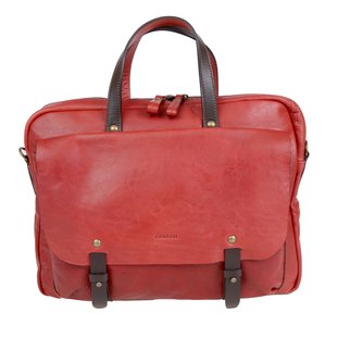Сумка-портфель Chiarugi из натуральной кожи  54635-4 красный
