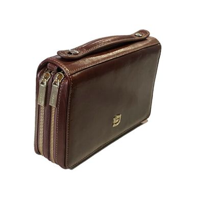 Борсетка-гаманець Giudi з натуральної шкіри 4647/gd-02 коричнева