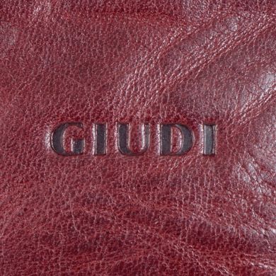 Монетниця Giudi з натуральної шкіри 6456/gd-04 гнила вишня
