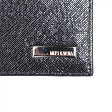 Обкладинка для паспорта з натуральної шкіри Neri Karra 0110l.47.01/301.01 чорний