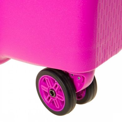Валіза з поліпропілену Belfort Plus Delsey на 4 здвоєних колесах 3841821-09 рожевий
