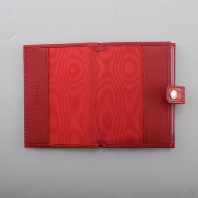 Обкладинка комбінована для паспорта та прав з натуральної шкіри Neri Karra 0031.1-35.50 червоний