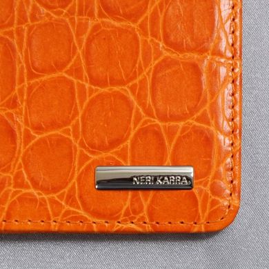 Обкладинка для паспорта з натуральної шкіри Neri Karra 0040.orange
