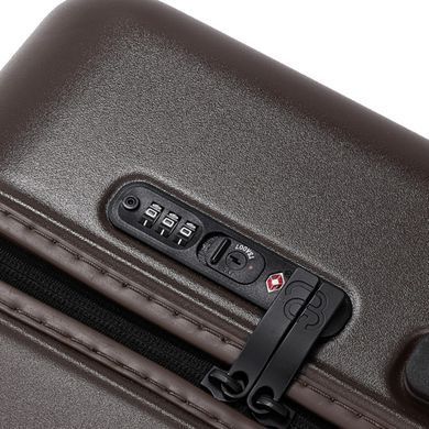 Чемодан с 100% поликарбонат-макролон Touch V&V на 4 сдвоенных колесах tr-8028-65-brown