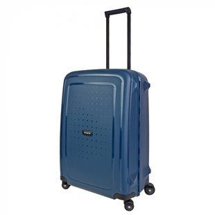 Чемодан из полипропилена S'CURE ECO Samsonite на 4 сдвоенных колесах cn0.041.006 синий