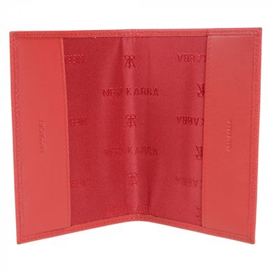 Обкладинка для паспорта з натуральної шкіри Neri Karra 0040.131.05 червоний