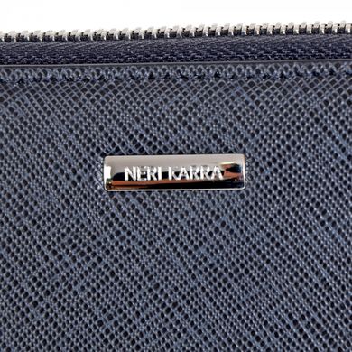 Барсетка-гаманець Neri Karra з натуральної шкіри 0954n.47.07/301.107 синя