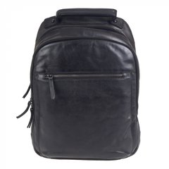 Рюкзак Gianni Conti з натуральної шкіри із відділенням під ноутбук 4102418-black