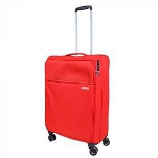 Чемодан текстильный Lite Ray American Tourister на 4 сдвоенных колесах 94g.020.004 красный