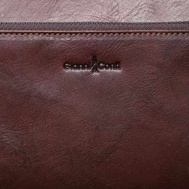 Барсетка гаманець Gianni Conti з натуральної шкіри 912209-dark brown