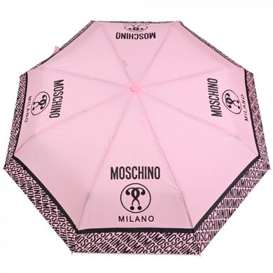 Парасолька складана автомат Moschino 8872-openclosecn-pink