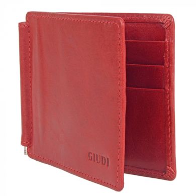 Зажим для денег Giudi из натуральной кожи 6779/gd-05 красный