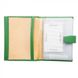 Обкладинка комбінована для паспорта та прав Petek з натуральної шкіри 595-254-09 зелена:6