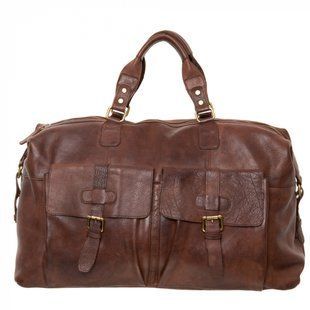 Сумка дорожная Gianni Conti из натуральной кожи 4002393-brown