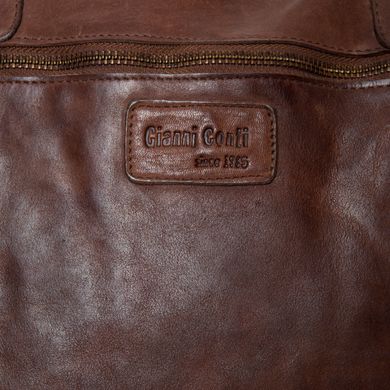 Сумка дорожная Gianni Conti из натуральной кожи 4002393-brown