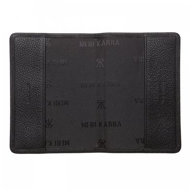 Обкладинка для паспорта з натуральної шкіри Neri Karra 0040.05.01 чорний
