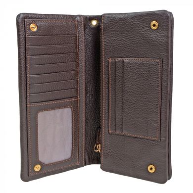 Барсетка-кошелёк Giudi из натуральной кожи 7292/a-08 тёмно коричневая